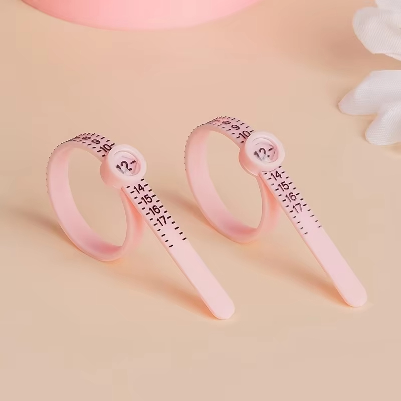 Tape Measure - เครื่องมือวัดขนาดแหวนแบบอเมริกัน 1-17 นิ้ว, สายวัดขนาดแหวนแบบนุ่ม มาพร้อมแว่นขยาย