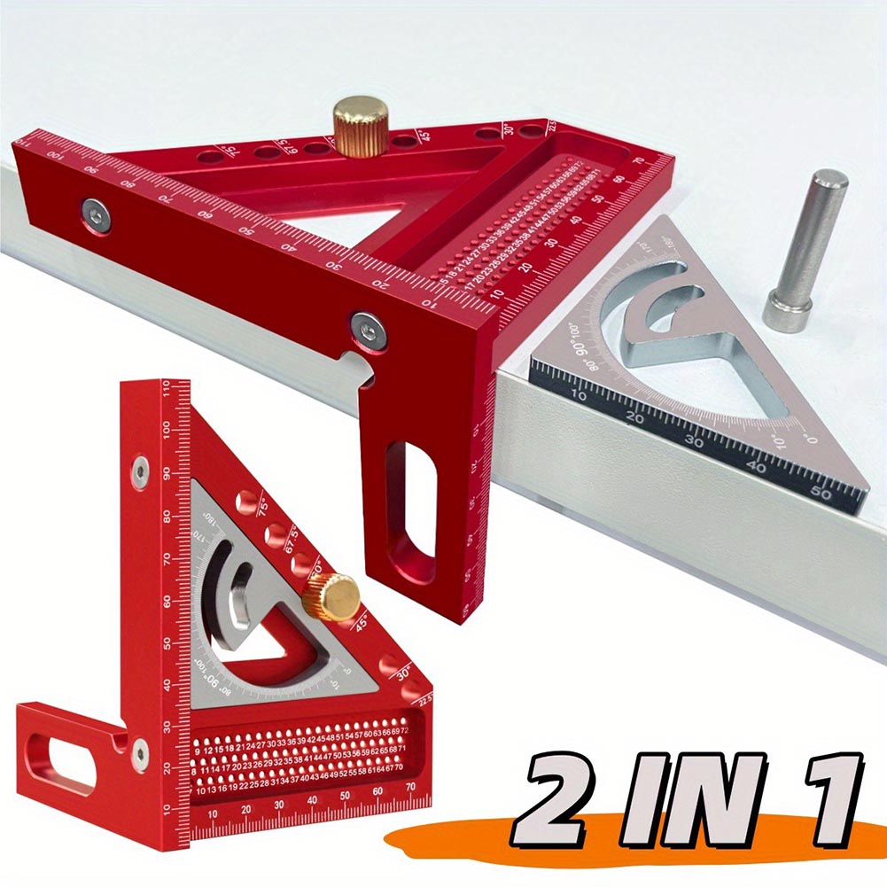 Home Improvement Mark - ชุดเครื่องมือปรับปรุงบ้านแบบหลายมุมสำหรับการกำหนดตำแหน่งมุมและหมุดยึดเพื่อการมาร์กตำแหน่งที่แม่นยำและแก้ไขได้อย่างถูกต้อง