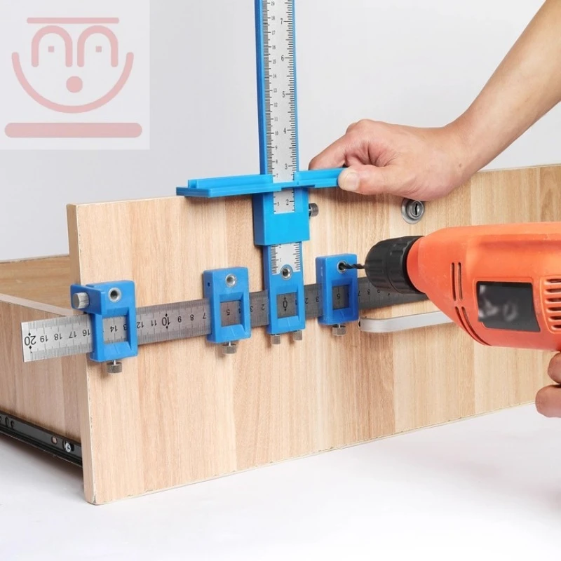 Door Handle - เครื่องมือช่วยจัดตำแหน่งด้ามจับงานไม้, เครื่องเจาะประตูตู้เสริม, เครื่องมือช่วยเจาะด้ามจับงานไม้