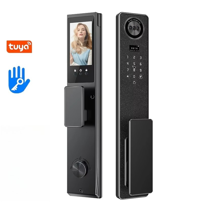 Door Lock - ทูย่า ไวไฟสมาร์ทล็อคประตู, ล็อคลายนิ้วมือไบโอเมตริกซ์สำหรับบ้าน, รหัสผ่านปุ่มกดล็อคอิเล็กทรอนิกส์, ล็อคความปลอดภัยประตูหน้าป้องกันการโจรกรรม
