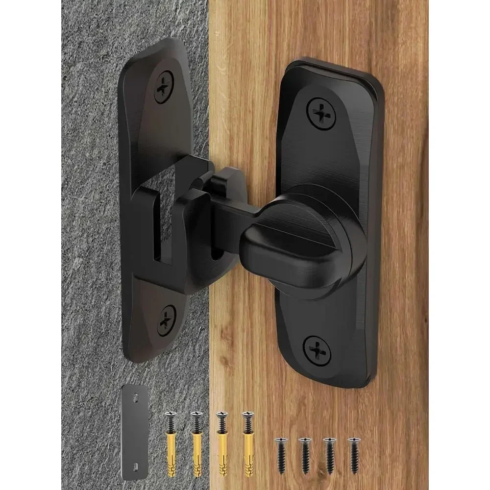 Door Lock - ตัวล็อคประตูบานเลื่อนแบบพลิกได้ 90/180 องศา ป้องกันความเป็นส่วนตัว - กลอนประตูเลื่อนเพื่อความปลอดภัย,