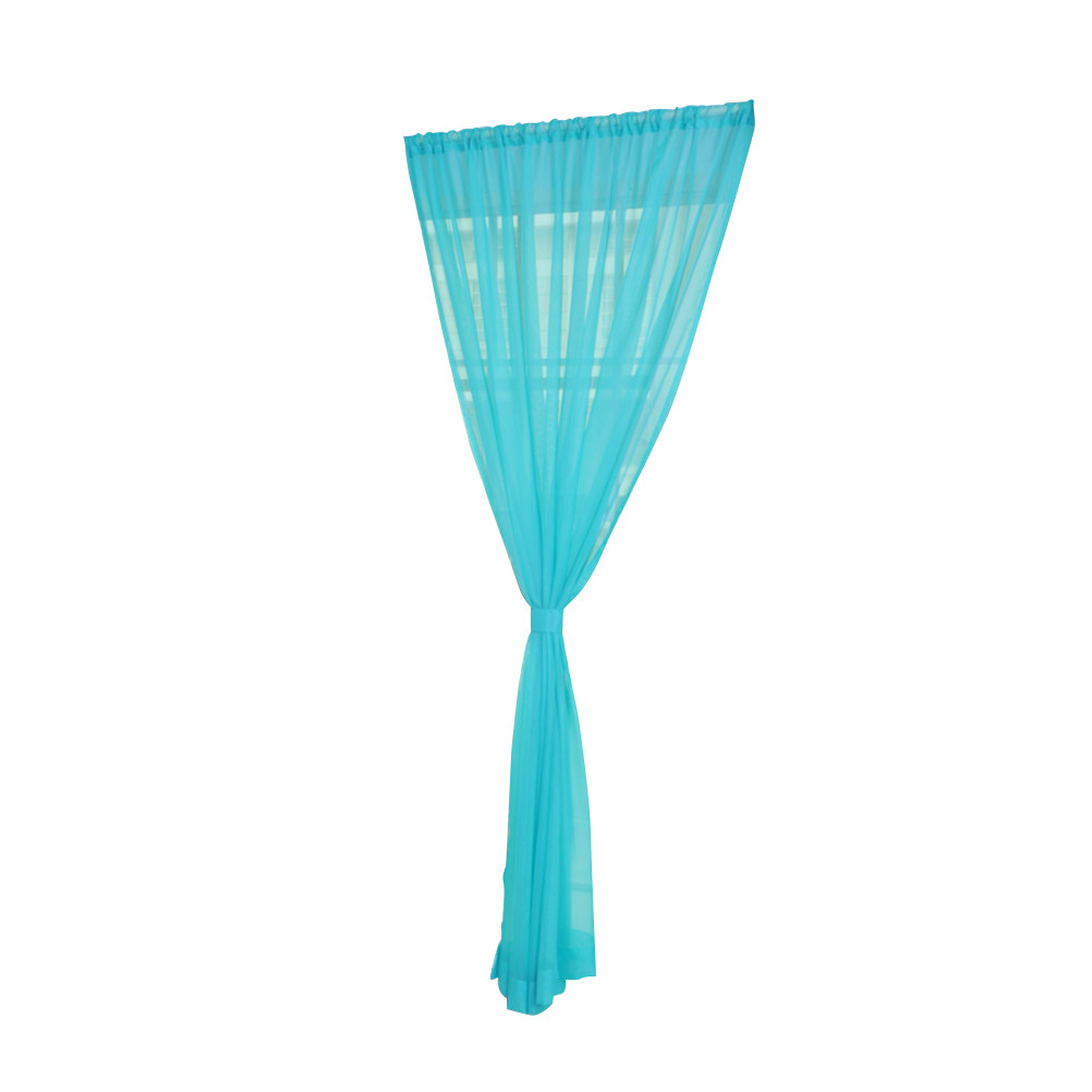 Curtain Rods - ผ้าม่านโปร่งแสงแบบโปร่งใส สำหรับติดราว ห้องนอน ห้องนั่งเล่น ผ้าม่านโปร่ง โพลีเอสเตอร์