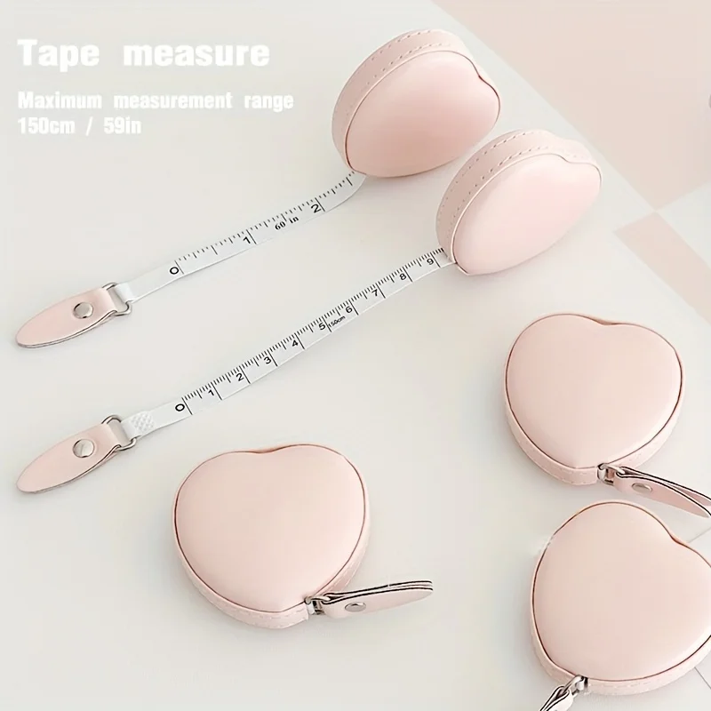 Tape Measure - ตลับเมตรหนัง PU สีชมพูอเนกประสงค์ 1 ชิ้น -