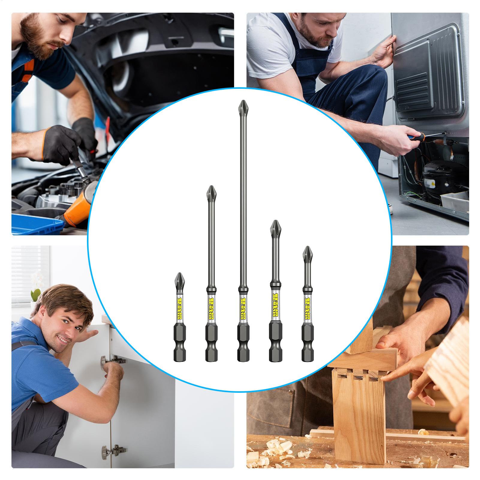 ชุดดอกไขควง 5 ชิ้น ชุดเครื่องม - Drill Bits บทวิจารณ์และราคา