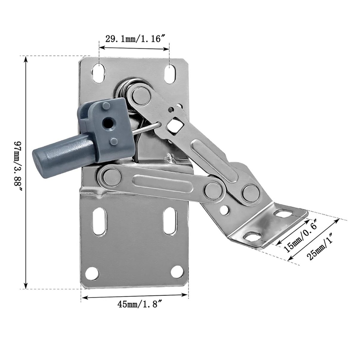 (A02R) บานพับตู้ 45 องศา 2 ชิ้ - Cabinet Hinges บทวิจารณ์และราคา