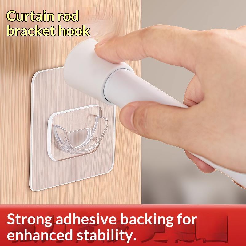 ขายึดราวม่านแบบใสติดผนังไม่ต้อ - Curtain Rods บทวิจารณ์และราคา