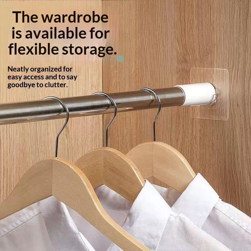 ขายึดราวม่านแบบใสติดผนังไม่ต้อ - Curtain Rods บทวิจารณ์และราคา