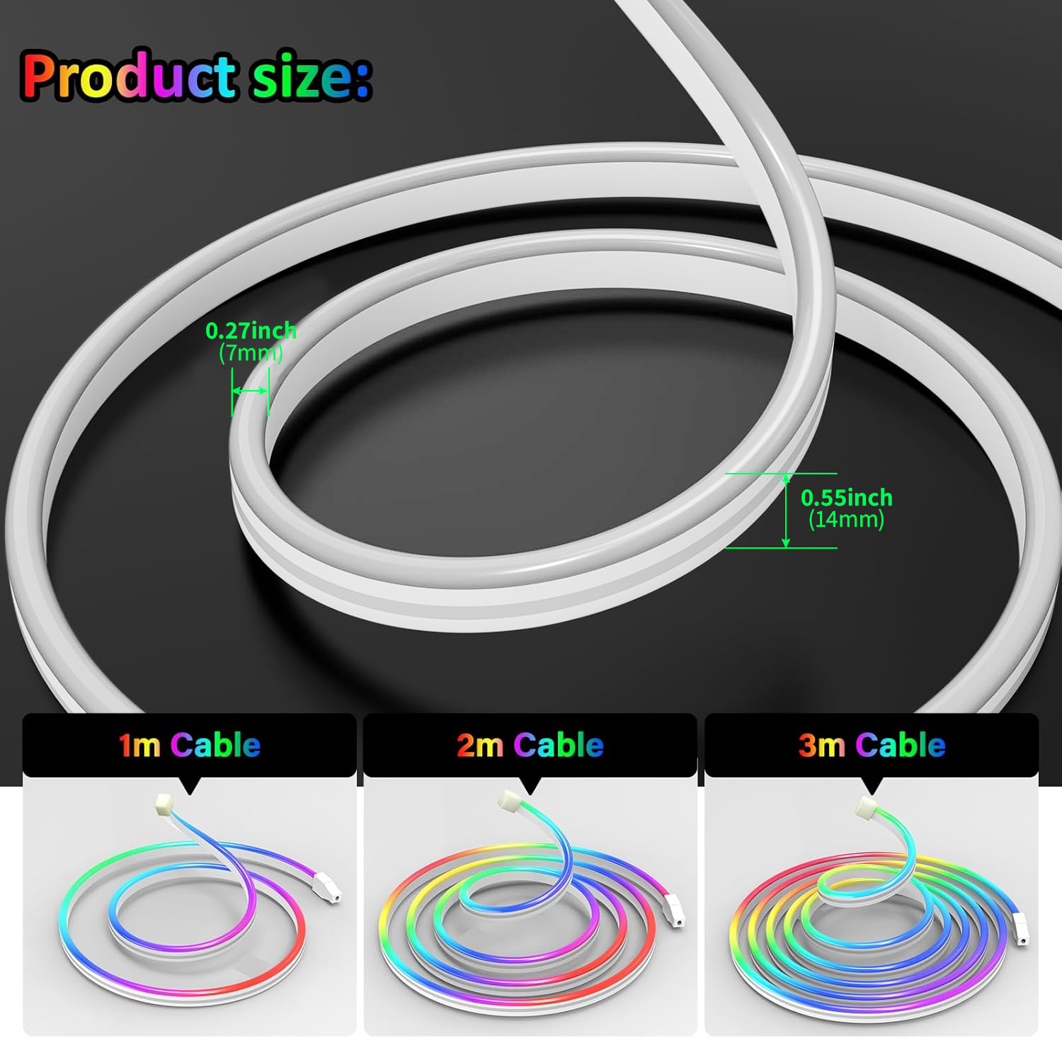 ไฟนีออนแบบยืดหยุ่น USB DC5V RG - Led Strip Lights บทวิจารณ์และราคา