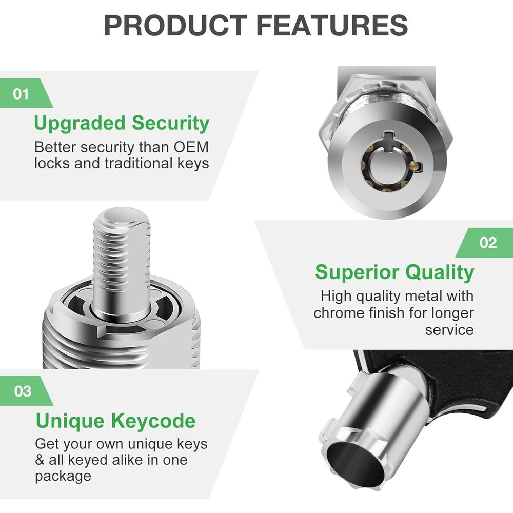 ชุดล็อคตู้ 5 ชิ้นพร้อมกุญแจ, ล - Door Lock บทวิจารณ์และราคา