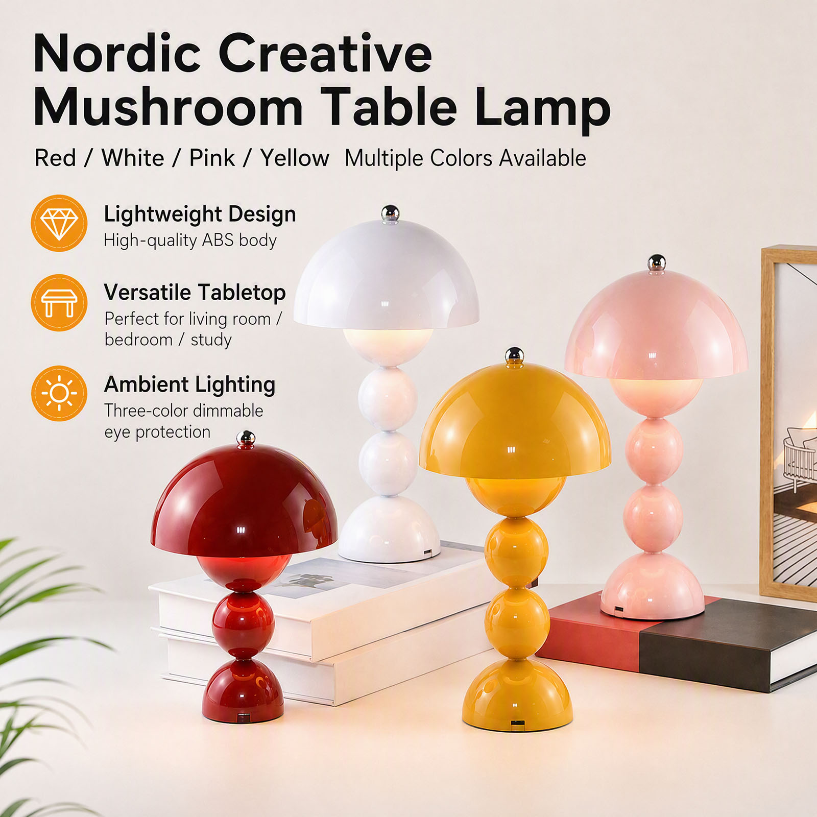 โคมไฟตั้งโต๊ะรูปดอกไม้เห็ด ชาร - Light Switch บทวิจารณ์และราคา