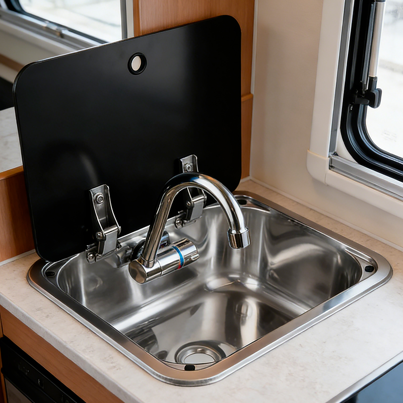 อ่างล้างจานสแตนเลสขนาดกะทัดรัด - Faucet บทวิจารณ์และราคา
