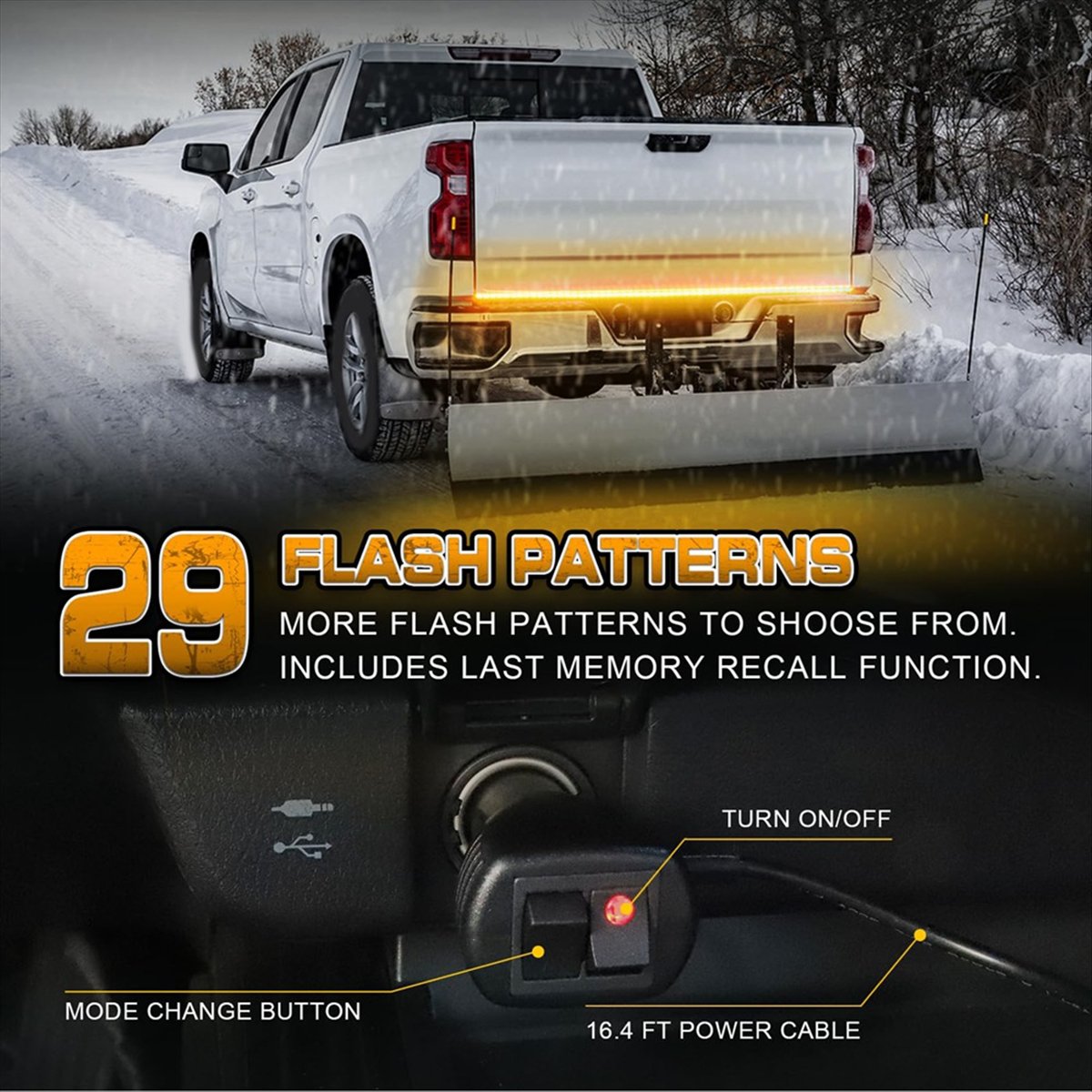 ไฟสโตรบติดท้ายรถ X07A ขนาด 60  - Led Strip Lights บทวิจารณ์และราคา