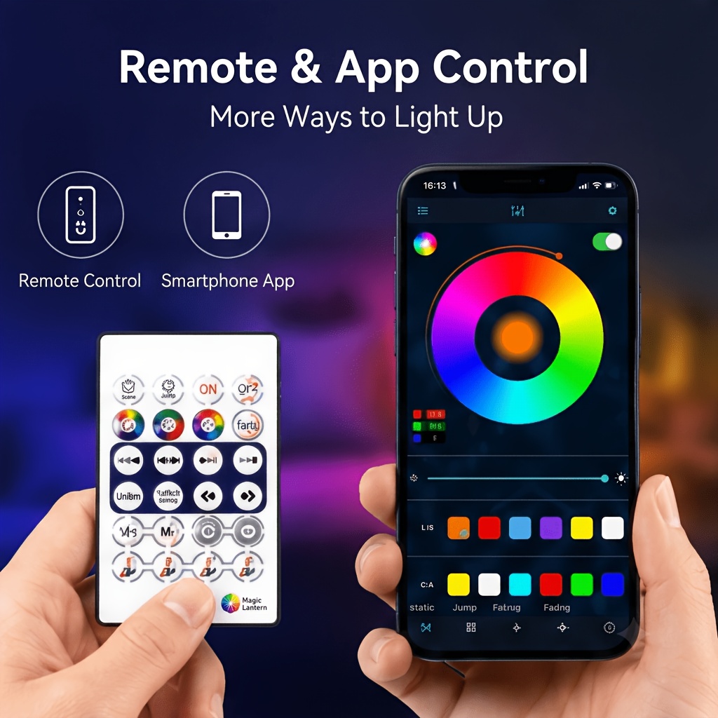 ไฟนีออน LED RGBIC แบบยืดหยุ่น  - Led Strip Lights บทวิจารณ์และราคา
