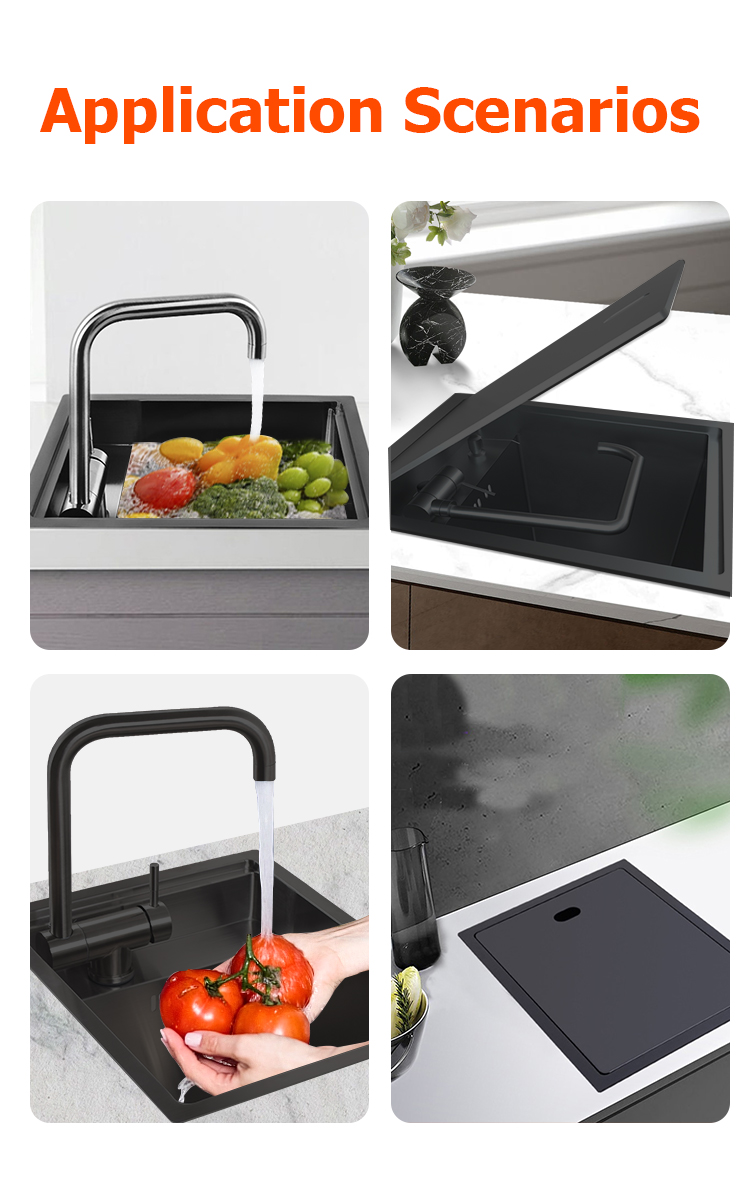 อ่างล้างจานสแตนเลสทรงสี่เหลี่ย - Faucet บทวิจารณ์และราคา