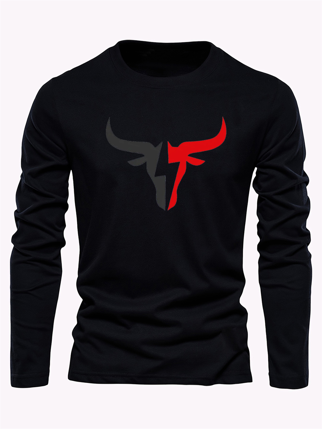 เสื้อยืดแขนยาวผู้ชายสีพื้นเรีย - Wallpaper บทวิจารณ์และราคา
