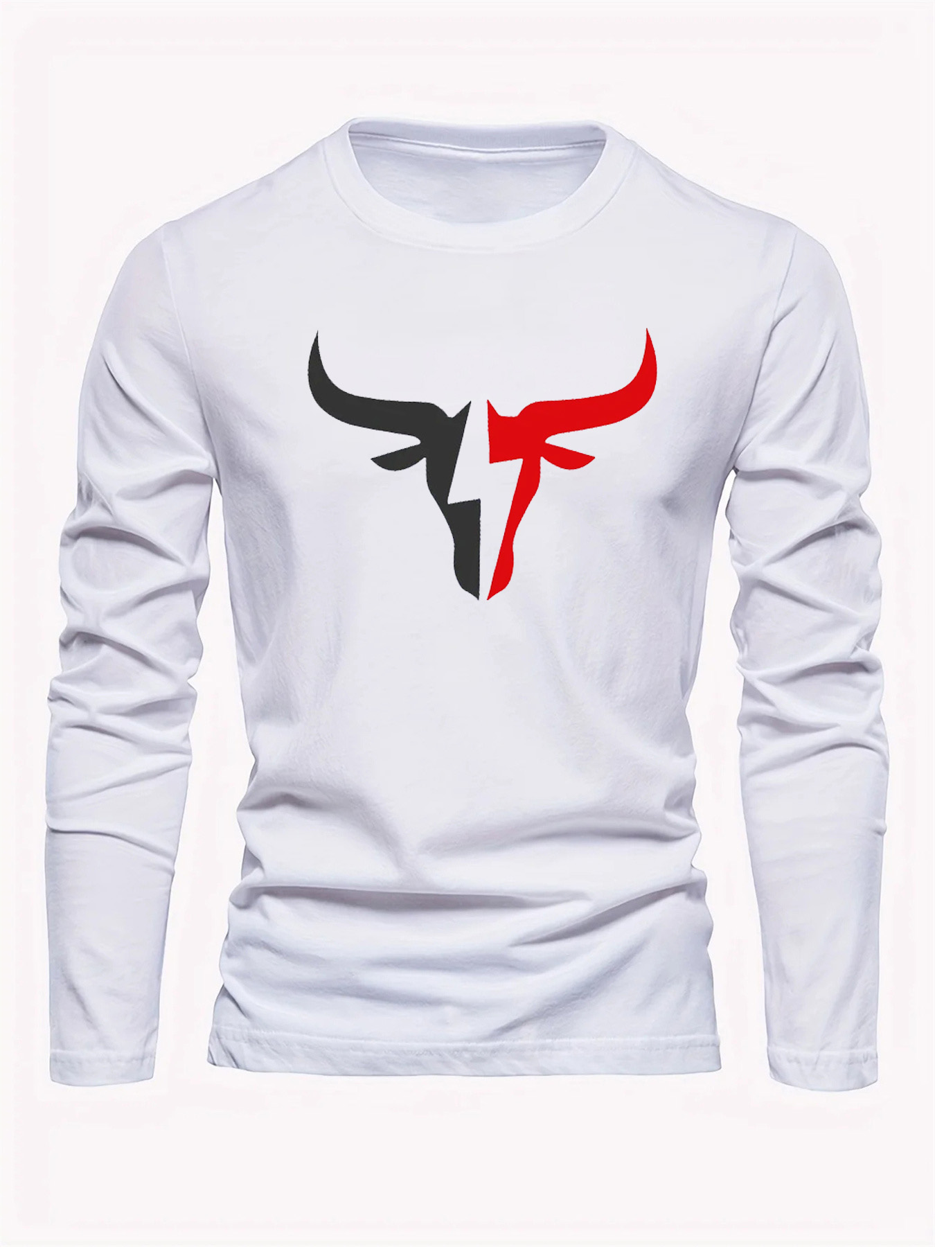 เสื้อยืดแขนยาวผู้ชายสีพื้นเรีย - Wallpaper บทวิจารณ์และราคา