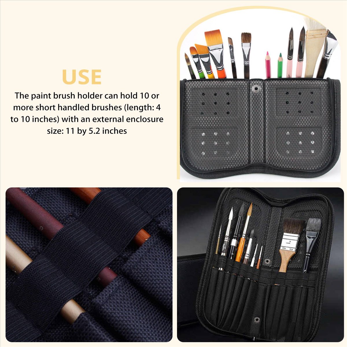 (A02R) กระเป๋าใส่แปรงทาสีขนาด  - Paint Brush บทวิจารณ์และราคา