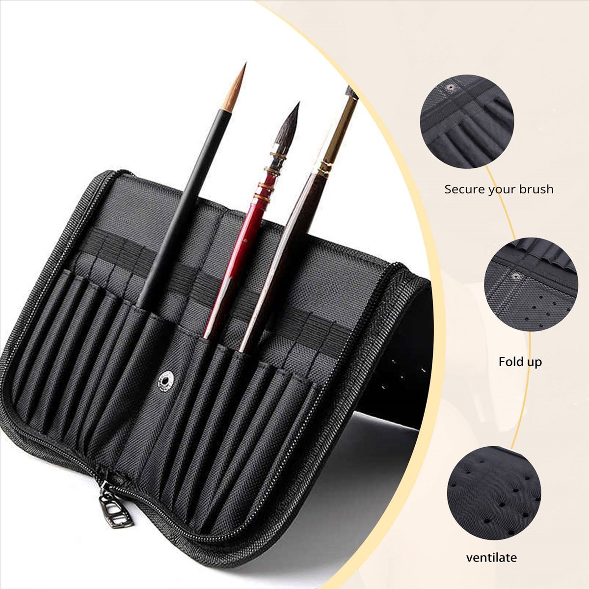 (A02R) กระเป๋าใส่แปรงทาสีขนาด  - Paint Brush บทวิจารณ์และราคา