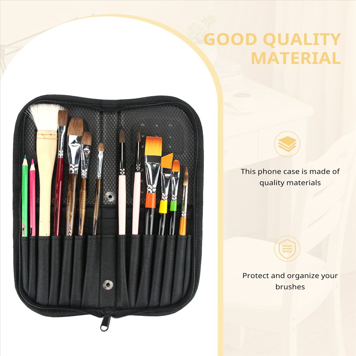 (A02R) กระเป๋าใส่แปรงทาสีขนาด  - Paint Brush บทวิจารณ์และราคา