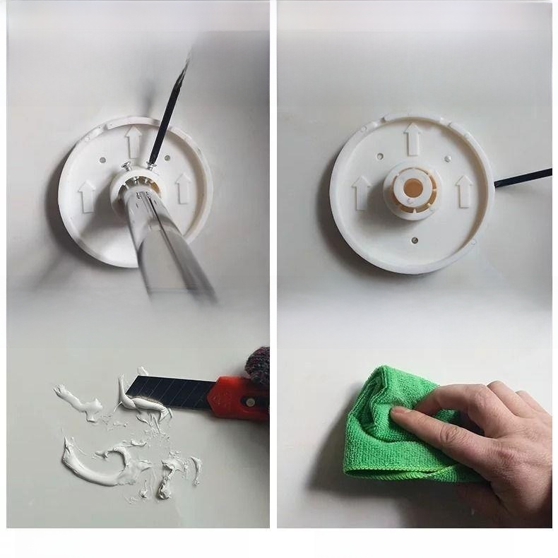 ราวแขวนผ้าอาบน้ำรูปโค้ง ไม่ต้อ - Curtain Rods บทวิจารณ์และราคา
