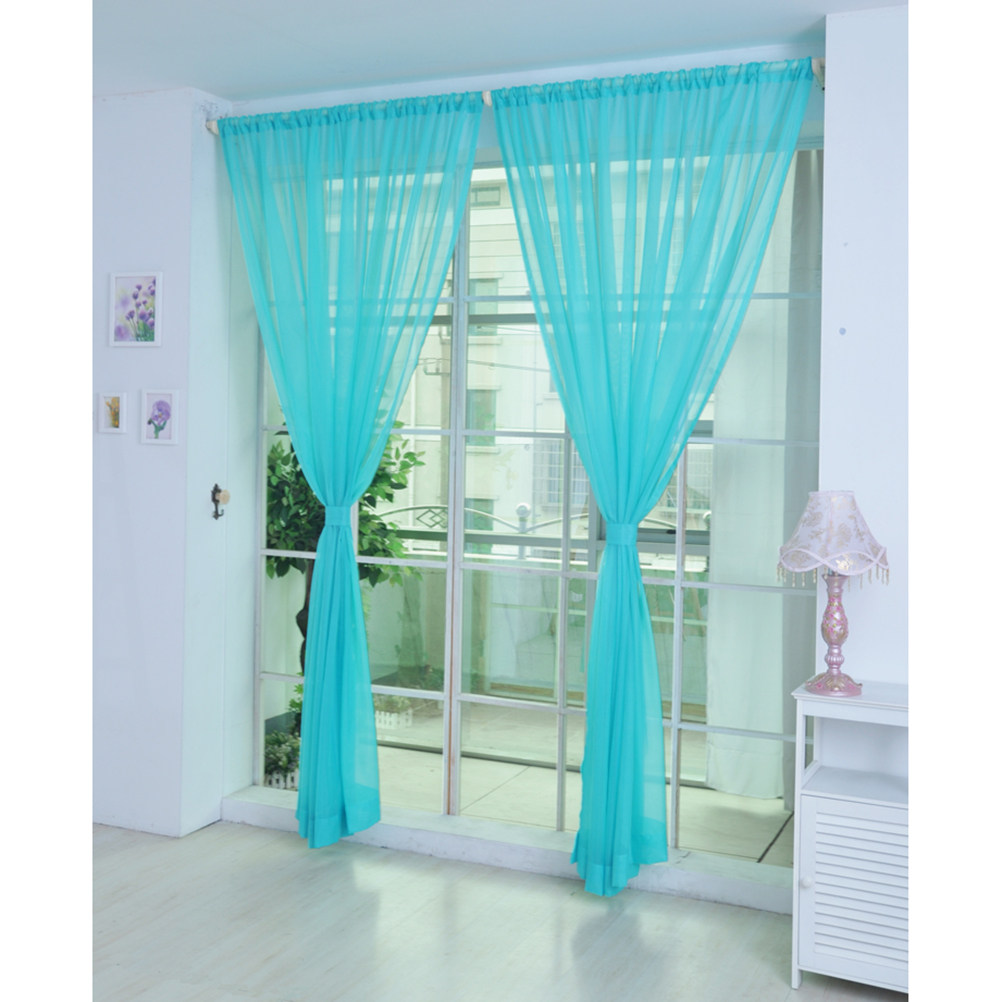 ผ้าม่านโปร่งแสงแบบโปร่งใส สำหร - Curtain Rods บทวิจารณ์และราคา