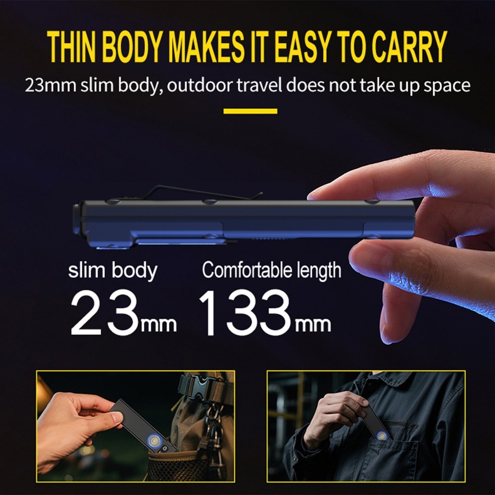 ไฟฉาย LED แบบชาร์จไฟได้ EDC บา - Light Switch บทวิจารณ์และราคา