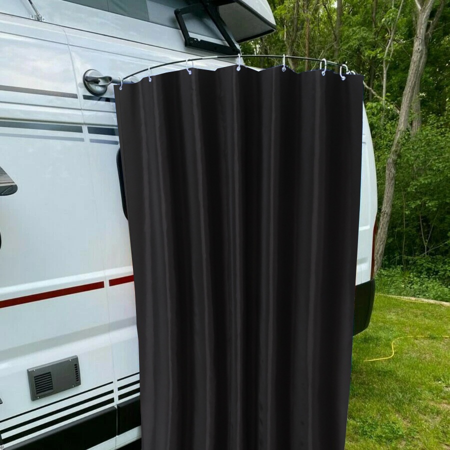 ม่านอาบน้ำสำหรับตั้งแคมป์กลางแ - Curtain Rods บทวิจารณ์และราคา