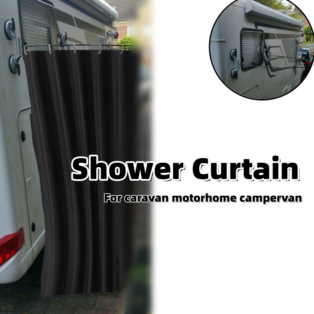 ม่านอาบน้ำสำหรับตั้งแคมป์กลางแ - Curtain Rods บทวิจารณ์และราคา