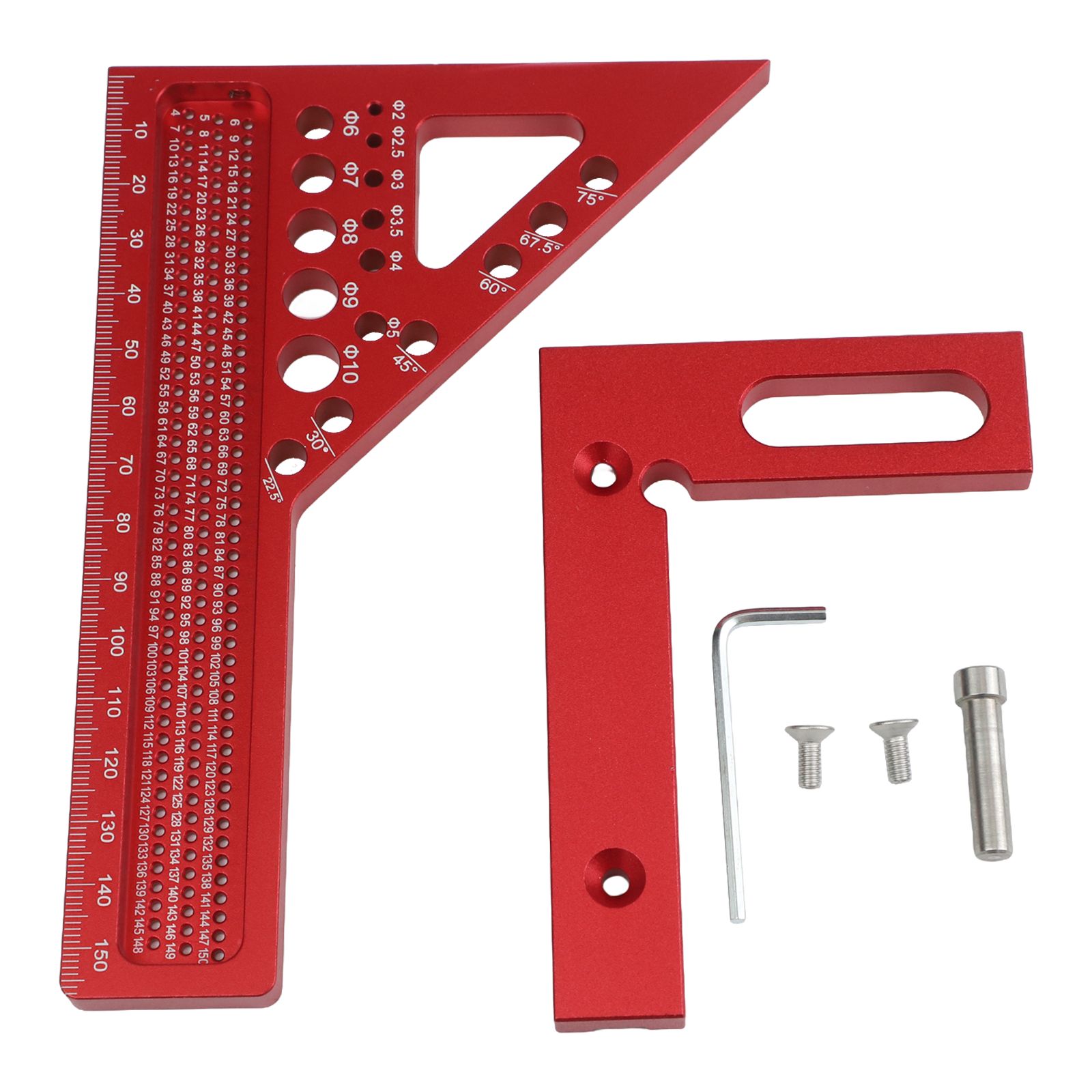 ไม้บรรทัดวัดมุมอเนกประสงค์สีแด - Home Improvement Mark บทวิจารณ์และราคา