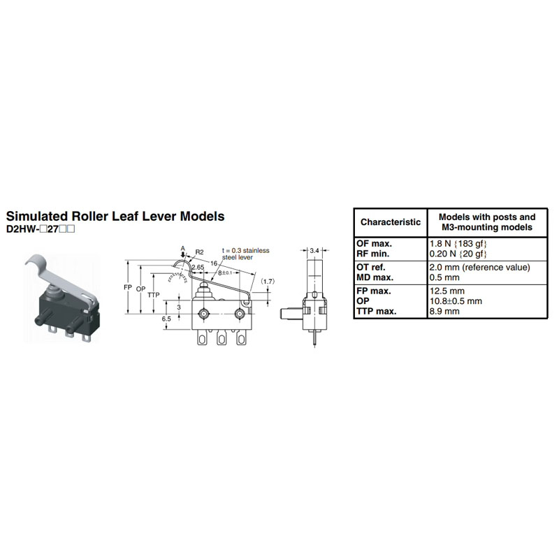 สวิตช์สัมผัส D2HW-BL271D กันน้ - Door Handle บทวิจารณ์และราคา