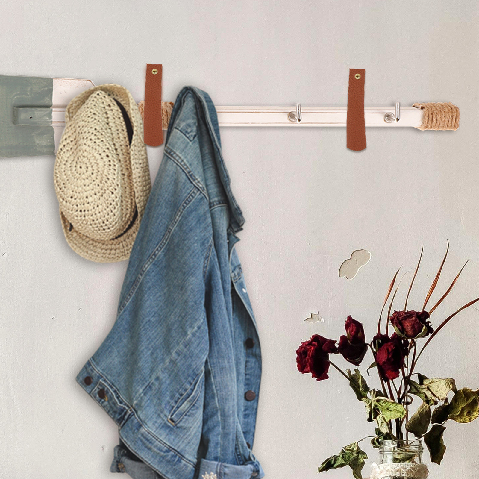 4 ชิ้น ตะขอแขวนผนังสไตล์โบฮีเม - Curtain Rods บทวิจารณ์และราคา