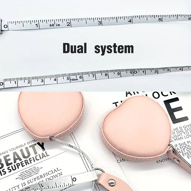 ตลับเมตรหนัง PU สีชมพูอเนกประส - Tape Measure บทวิจารณ์และราคา