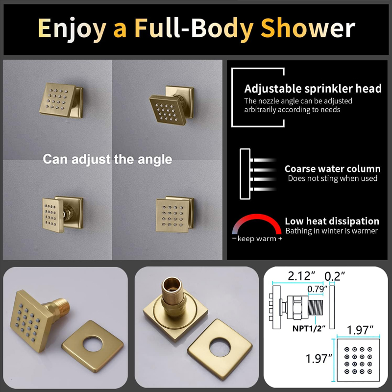 ระบบฝักบัวเทอร์โมสแตติกแบบดิจิ - Faucet บทวิจารณ์และราคา