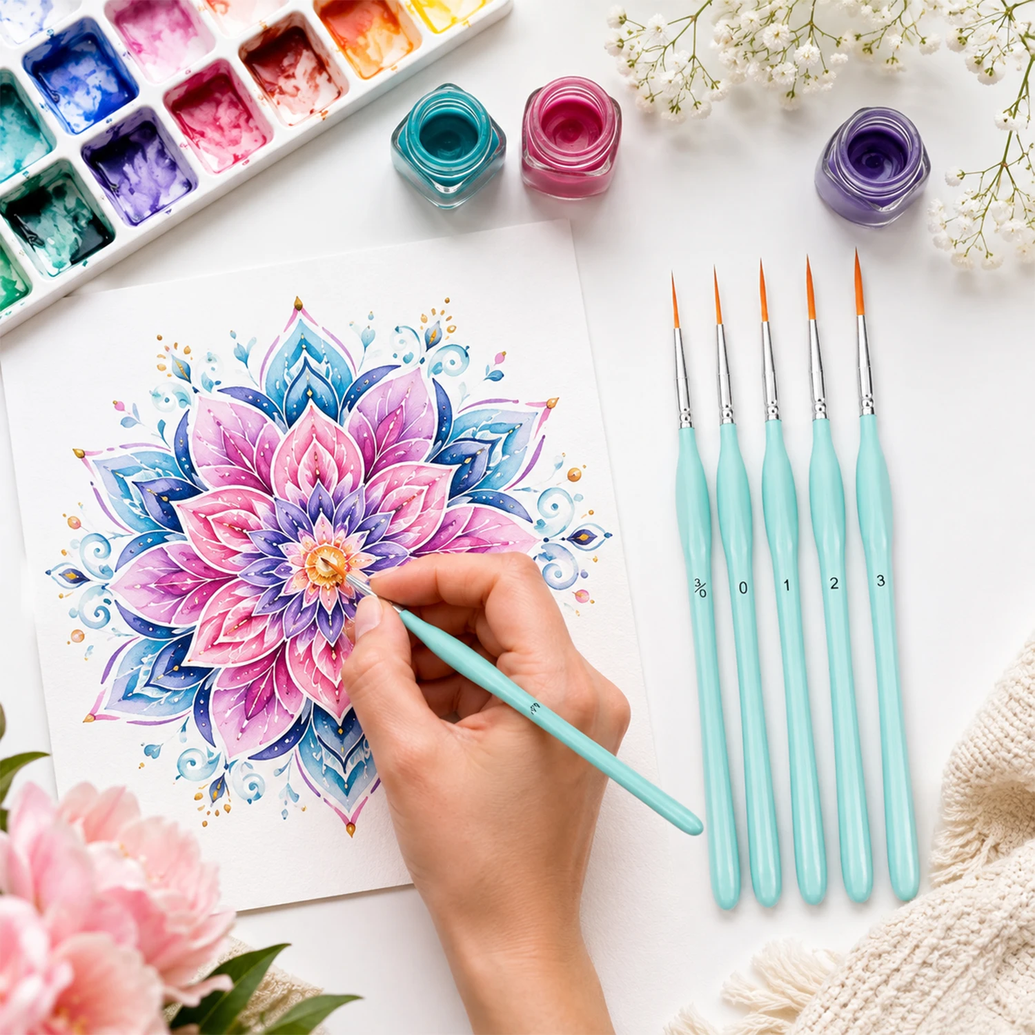 ชุดแปรงทาสี 6 ชิ้น, แปรงปลายละ - Paint Brush บทวิจารณ์และราคา